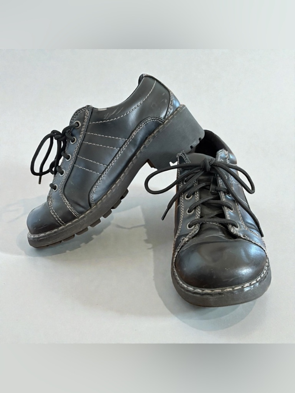VTG No Boundaries Bayley Size 7 Platform Chunky Lug Sole Shoe Grunge 90s Y2K